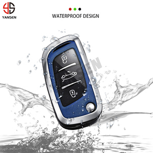 Porte-clés en alliage de Zinc pour Citroen C2 C3 C4 C5 C6 XSARA PICA pour <span class=keywords><strong>Peugeot</strong></span> 207 <span class=keywords><strong>307</strong></span> 308 407 607 807 CE0523 protecteur porte-clés - Product Image 4