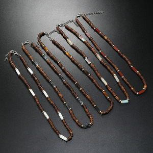 สร้อยคอโชคเกอร์แฟชั่นทำมือแฟชั่นฤดูร้อนสำหรับผู้ชายสไตล์โบฮีเมียนเซิร์ฟลูกปัดสำหรับของขวัญงานหมั้น - Product Image 2