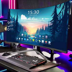 Siêu rộng 32 34 <span class=keywords><strong>inch</strong></span> Cong chơi game màn hình 21:9 144Hz HDR đầu vào thấp lag FreeSync chơi game màn hình với chiều cao có thể điều chỉnh đứng - Product Image 2