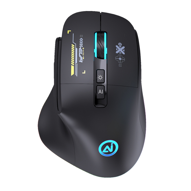Three-mode Optical USB AI Voice Mouse V20 for Translation Drawing Spreadsheet Work DeepSeek Technology Ergonomic Design