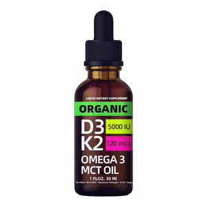 Gouttes de vitamine D3 et K2 60 ml OEM pour une meilleure densité osseuse et une meilleure santé musculaire et intestinale - Product Image 1