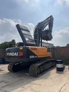รถขุดตีนตะขาบฮุนได 220LC-95 มือสอง พร้อมเครื่องยนต์ฮิตาชิ และปั๊มไฮดรอลิกซานี่ สำหรับงานก่อสร้าง - Product Image 1