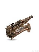 Eastern Music Imperium Professional Polished Silver and Dark Grey Bb Tenor Saxophone with Rust Resistant Finish