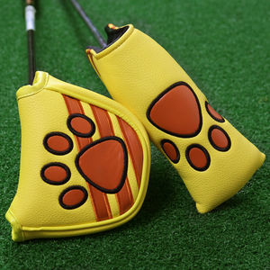 Современный хит продаж: водонепроницаемый чехол для клюшек для гольфа из искусственной кожи с 3D вышивкой логотипа и магнитной застежкой, забавный индивидуальный дизайн для клюшек-маллетов и паттеров. - Product Image 5