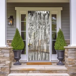 Chất lượng bạc lá rìa rèm cửa 1*2m bên trang trí cho Tốt Nghiệp Trung Quốc năm mới phục sinh giáng sinh nguồn cung cấp - Product Image 3