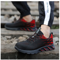 DUNGU Chaussures de sécurité de travail de haute qualité pour hommes et femmes, embout en acier, bottes indestructibles anti-perforation, baskets antidérapantes 36-48