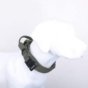 <span class=keywords><strong>Collar</strong></span> de Nailon Ajustable para Perros de Entrenamiento Táctico con Mango de Control y Hebilla Resistente, Hebilla de Liberación Rápida, Hebilla Metálica - Product Image 2