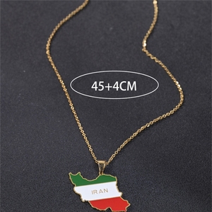 Collares y Colgantes <span class=keywords><strong>de</strong></span> Acero Inoxidable con Mapas Creativos <span class=keywords><strong>de</strong></span> África, Sudamérica, Bolivia, <span class=keywords><strong>Ghana</strong></span> y Banderas Nacionales, Venta al por Mayor - Product Image 5