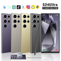 Nuevo Smartphone S24 Ultra 5G de 6.8 Pulgadas con Android 13, 16GB+1TB de Memoria, Cámara de 48MP, Batería de 5000mAh, Pantalla HD, LTE y CDMA en Alemán/Español
