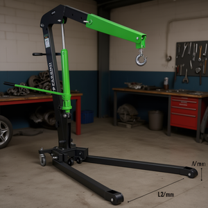 Grúa Hidráulica Plegable de 1000 kg de Capacidad, Elevador Portátil de Taller para Levantar Motores y Transmisiones - Product Image 3