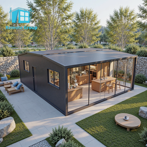 Cabine modulaire portable en alliage d'aluminium et verre, maison pliante multifonctionnelle avec design solaire moderne pour usage résidentiel en cour. - Product Image 3