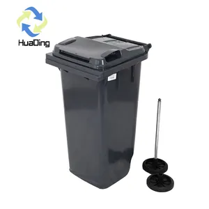 HUADING Street Plastic Waste Bin Dustbin Garbage Bins for Sale Sustainable HDPE ( Common & Virgin Material Available),plastic