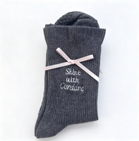 Chaussettes de sport en coton pour Pilates, personnalisables avec logo brodé, antidérapantes, confortables pour le yoga, l'entraînement et la gym