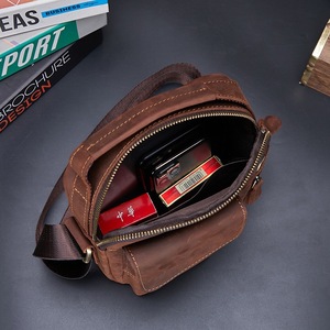 Premium Genuine <b>Leather</b> Shoulder Bag Man Small Messenger Bag Sling Crossbody <b>Purse</b> Man <b>Purse</b> Mini Bag <b>for</b> <b>Men</b> - Product Image 5