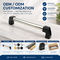Poignée de traction cylindrique en alliage d'aluminium, plusieurs tailles, argent et noir, légère, pour porte de machine CNC, commande en gros, achat groupé
