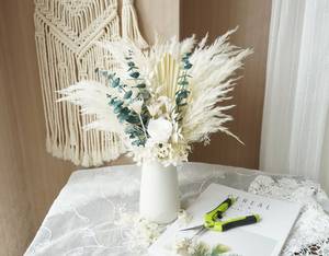 Bouquet de fleurs séchées dans tous les styles, bouquet de décoration naturelle, Pampas, pour organisation, décoration de la maison - Product Image 3