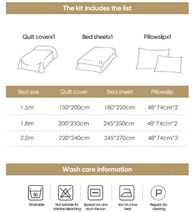 <span class=keywords><strong>ชุด</strong></span>เครื่องนอน<span class=keywords><strong>ผ้า</strong></span>ฝ้ายล้างสีโทนอุ่นทันสมัย เป็นมิตรกับสิ่งแวดล้อม ลายพิมพ์น่ารัก 4 ชิ้น สำหรับห้องนอนในฤดูหนาว - Product Image 5