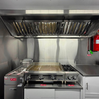 Remorque alimentaire mobile mexicaine personnalisée avec plaque chauffante, hotte d'extraction et fenêtre de service pour la vente de tacos, burritos et la restauration événementielle
