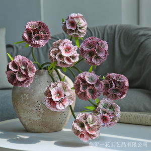 Yihua Floral Art - Flor Artificial en Forma de Molino de Viento, Tallo Único, Seda, Decoración Moderna para el Hogar, Estilo Nórdico, Verde, Morado, Rosa, Marrón, FCQ007 - Product Image 4