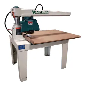 HAILIJU Kecepatan Tinggi MJ930 Radial Arm Saw Mesin Gergaji Kayu untuk Memotong Kayu