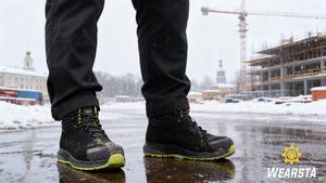 أحذية أمان خفيفة الوزن للرجال بمقدمة فولاذية وشبكة علوية قابلة للتنفس مضادة للانزلاق ومقاومة للزيوت ومقاومة للماء للعمل لساعات طويلة - Product Image 5