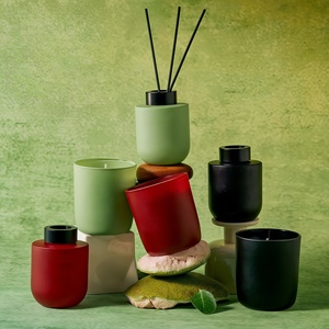 Set Aromaterapia Personalizzato Eco-Friendly: <span class=keywords><strong>Candele</strong></span> Profumate in Cera di Soia in Vasetti di Vetro Colorati e <span class=keywords><strong>Diffusore</strong></span> a Bastoncini <span class=keywords><strong>per</strong></span> Compleanni, Halloween, Diwali - Product Image 6