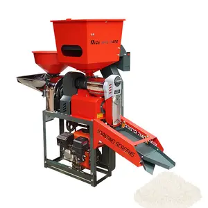 4 in 1 Combined Rice Mill Machine Corn Cracked Milling Rice Destoner Paddy Straw separator for Home Use