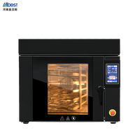 Horno Industrial Rotatorio de Aire Caliente para Pizza y Asados, 12 Bandejas, Horno de Convección Reforzado, Motor para Procesamiento de Granos