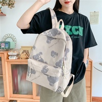 Petit sac à dos frais de voyage de couleur unie sac d'école pour fille étudiante pour adolescente collège vent femmes cartable sacs à dos bon marché