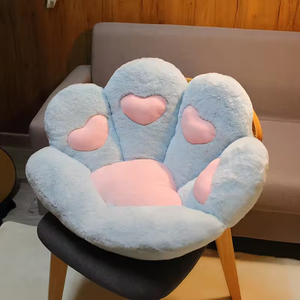 JM13 70*60cm/80*70cm Canapé paresseux, <span class=keywords><strong>coussin</strong></span> mignon en forme <span class=keywords><strong>de</strong></span> chat, <span class=keywords><strong>coussin</strong></span> en peluche douce, tissu en peluche, siège <span class=keywords><strong>de</strong></span> <span class=keywords><strong>chaise</strong></span>, <span class=keywords><strong>coussin</strong></span> en forme <span class=keywords><strong>de</strong></span> <span class=keywords><strong>patte</strong></span> <span class=keywords><strong>de</strong></span> chat - Product Image 2