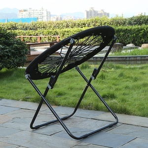 Silla Redonda Tipo Luna para Acampar al Aire Libre, Silla de Playa Plegable con Cordón Elástico de Alta Resistencia - Product Image 5