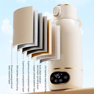 <span class=keywords><strong>Chauffe</strong></span>-lait portable chauffage sans fil température constante isolation de bébé <span class=keywords><strong>chauffe</strong></span>-<span class=keywords><strong>biberon</strong></span> sans fil rechargeable en acier inoxydable - Product Image 5
