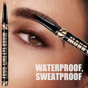 Crayon à sourcils liquide fin à quatre pointes, longue tenue, résistant à l'eau et à la transpiration, à base de plantes - Product Image 3