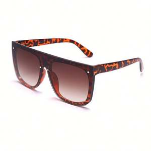 Gafas de Sol Cuadradas Grandes de Moda Vintage Personalizadas 2022 para Hombre y Mujer, Lentes de Una Sola Pieza - Product Image 3