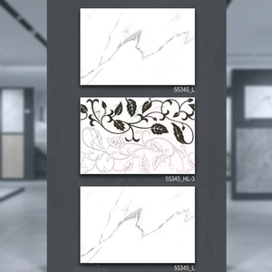 Carrelage mural de salle de bain en céramique OEM 30x45cm Concept de cuisine numérique 300x450mm Motif de conception unique avec faible absorption d'eau - Product Image 5