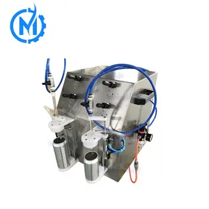 Small semi-automatic auto filler water carbonated soda drinks juice manual beer Can filling machine