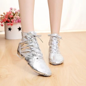 <span class=keywords><strong>Zapatos</strong></span> <span class=keywords><strong>de</strong></span> <span class=keywords><strong>Baile</strong></span> <span class=keywords><strong>de</strong></span> Jazz <span class=keywords><strong>de</strong></span> Piel Sintética Plateada, Botas <span class=keywords><strong>de</strong></span> Ballet Suaves, <span class=keywords><strong>Zapatos</strong></span> <span class=keywords><strong>de</strong></span> <span class=keywords><strong>Baile</strong></span> <span class=keywords><strong>de</strong></span> Salón Dorados para Tango, Vals, para Niñas y Mujeres - Product Image 3