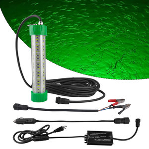 BBIER 12V/24V 60W 120W 200W 300W Lampes de pêche sous-marines LED vertes attirant les poissons avec indice de protection IP68 - Product Image 1