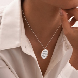 Collar con Colgante de Mapa de Palestina, Joyería Unisex Moderna e Impermeable de Qifei, Cadena de Acero Inoxidable Chapada en Platino, para Compromiso - Product Image 3