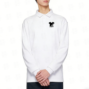 Polo de Manga Larga para Hombre, Tejido Grueso de Alta Calidad, Corte Regular, 100% Algodón, Bordado Personalizado, Venta al Por Mayor - Product Image 2