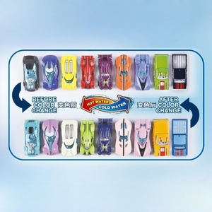 Ensemble de jeu de lavage de voitures et casse-torbades pour enfants, avec 1 <span class=keywords><strong>voiture</strong></span> miniature à <span class=keywords><strong>changement</strong></span> de couleur et 7 panneaux de signalisation - Product Image 3
