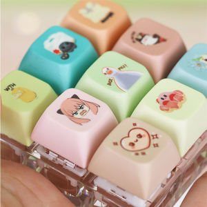 Biểu tượng tùy chỉnh Anime Phong Cách Thần tài Clicker nhựa Keychain Nút chuyển đổi Keycaps căng thẳng thiết bị chuyển mạch Keychain Keyring biểu tượng tùy chỉnh - Product Image 6