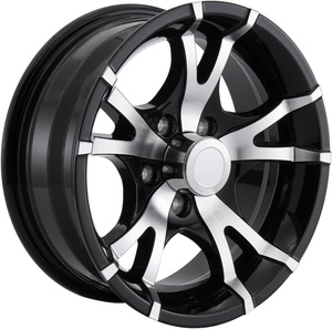 Roue de <span class=keywords><strong>jante</strong></span> de <span class=keywords><strong>remorque</strong></span> en aluminium noir 14 "15" 16 "5 6 cosses 5*114.3 6*139.7 Finition de la machine 5 6 cosses 5*114.3 accessoires de pièces de <span class=keywords><strong>remorque</strong></span> - Product Image 1