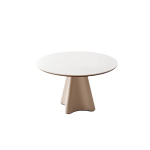 <span class=keywords><strong>Tavolo</strong></span> da Pranzo Pieghevole <span class=keywords><strong>Quadrato</strong></span> in <span class=keywords><strong>Legno</strong></span> Massello con Piano in Marmo, Stile Crema, di Alta Gamma, per Piccoli Appartamenti, Design Francese Mid-Century - Product Image 5