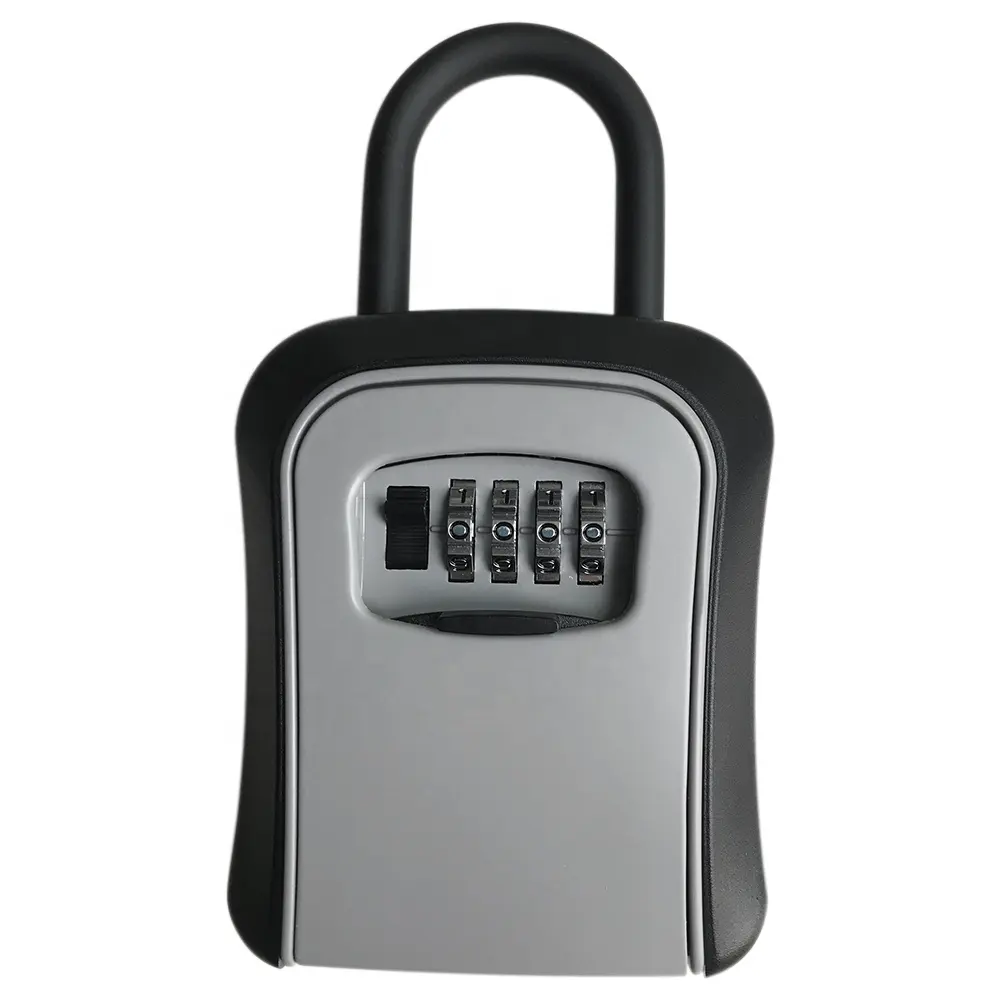 Taşınabilir kilit kutusu anahtar güvenli köstek ile realtor 'ın kendi kombinasyonları ile lockbox