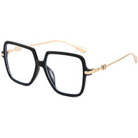 Approvisionnement Direct 2023 Monture de Lunettes Métalliques Anti-Lumière Bleue, Grande Monture, Lunettes Plates pour Europe et États-Unis, Modèle Transfrontalier Diamant