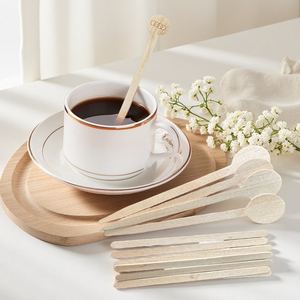 Usa e getta in legno più popolari forma diversa caffè agitatore per Cocktail agitatori per caffè tè con buona qualità - Product Image 1