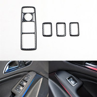 Style Fibre de Carbone pour Mercedes-Benz GLA CLA X156 2014 2015 2016 2017 2018 2019 : Panneau de Commande de Vitesses, Interrupteur de Vitre, Tableau de Bord