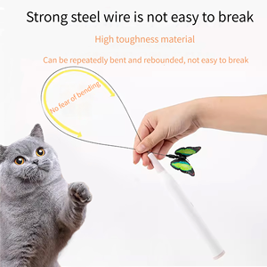 Jouet interactif pour chat mains libres à ventouse puissante - Jouet papillon oscillant durable pour chatons et chats - Product Image 5