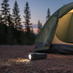 Linterna Solar Recargable King-FAVOUR COB de 11300 Lúmenes con Ventilador Integrado + Carga Rápida USB-C, Aluminio, IP65, Resistente a Golpes y Agua - Product Image 1